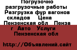 Погрузочно-разгрузочные работы. Разгрузка фур,вагонов,складов! › Цена ­ 300 - Пензенская обл., Пенза г. Авто » Услуги   . Пензенская обл.